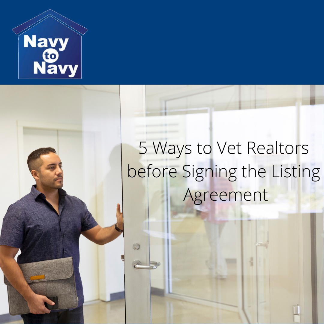 vet listing agent realtor navy to navy
